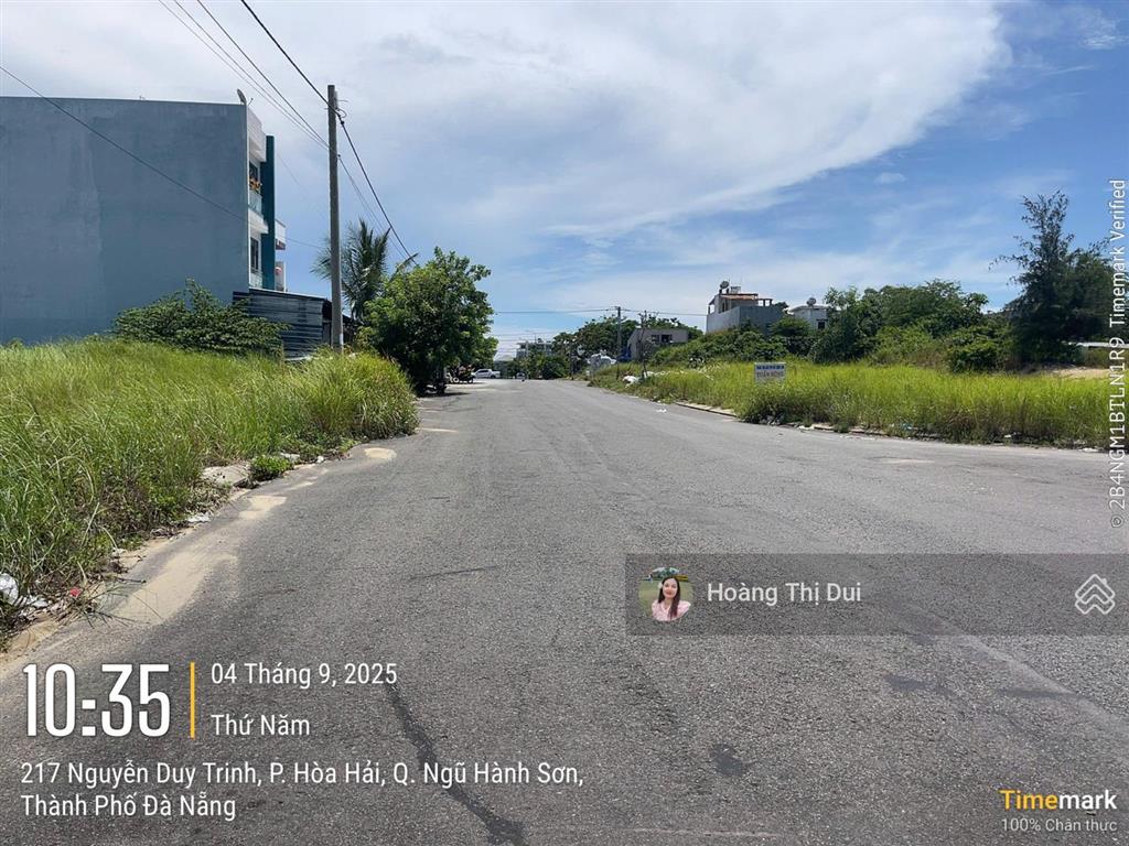 Bán nhanh lô nguyễn thức đường 10,5m, 100,5m2, vị trí rất đẹp, gần biển, gần ngay nguyễn duy trinh