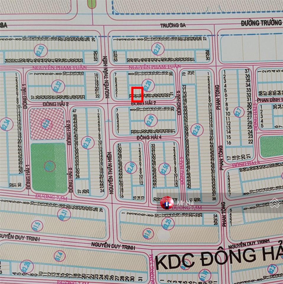 Cần bán lô đông hải 2 gần biển, phường hòa hải, quận ngũ hành sơn