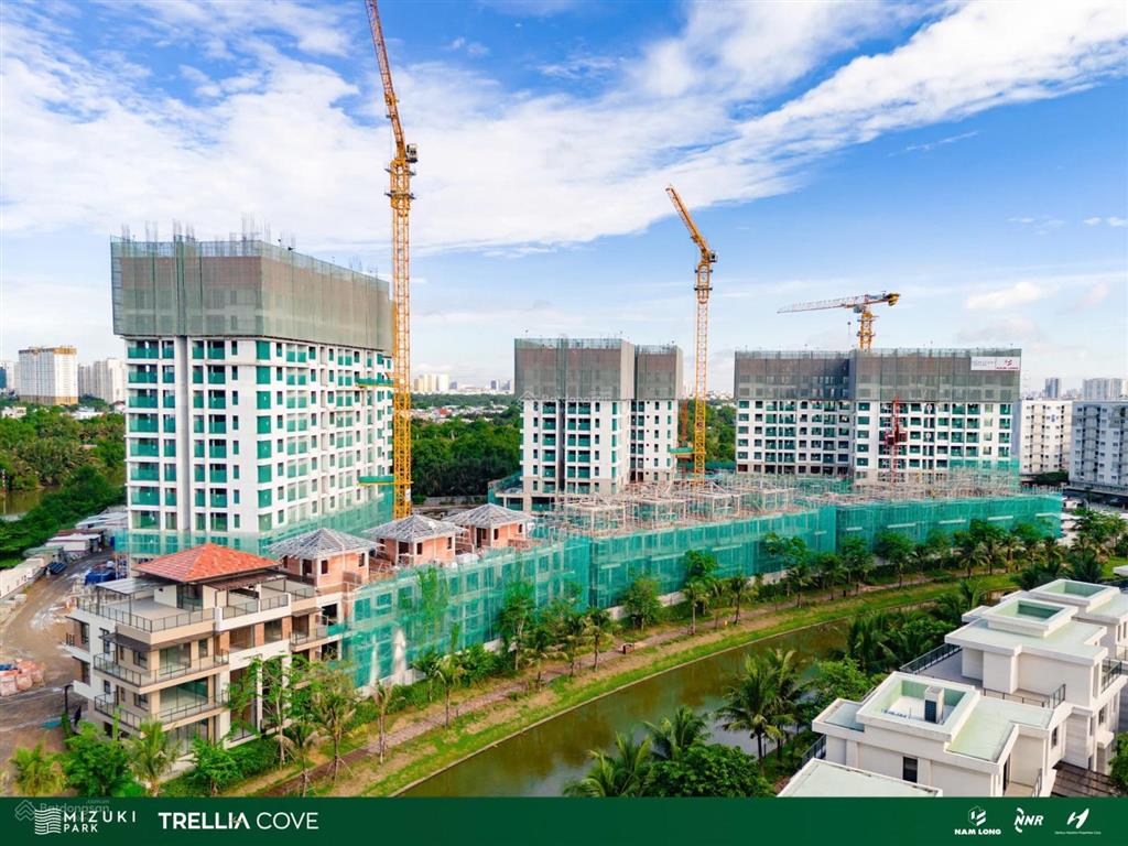 Nhà phố 2 mặt tiền mizuki park, view kênh đào, 4 tầng, tặng nội thất 350tr + ck 13.5%. 0904 055 ***