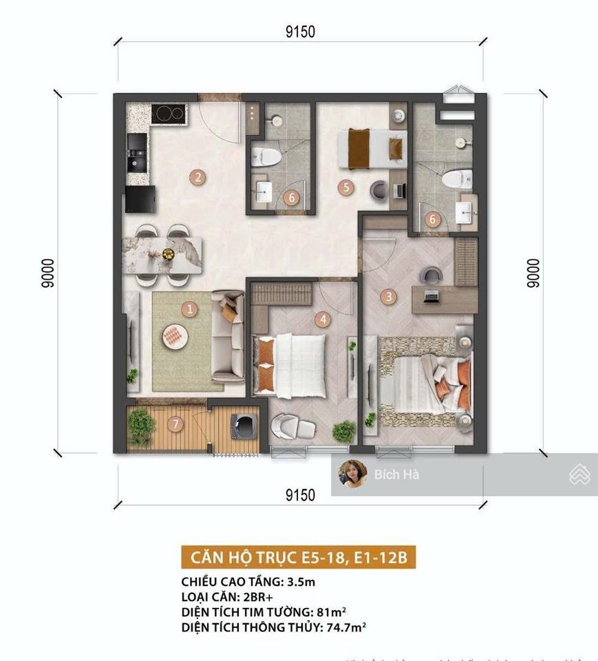 Bán căn hộ 2pn+ blanca city vũng tàu view biển & pháo hoa vĩnh viễn tầng trung chỉ 6,28 tỷ all in