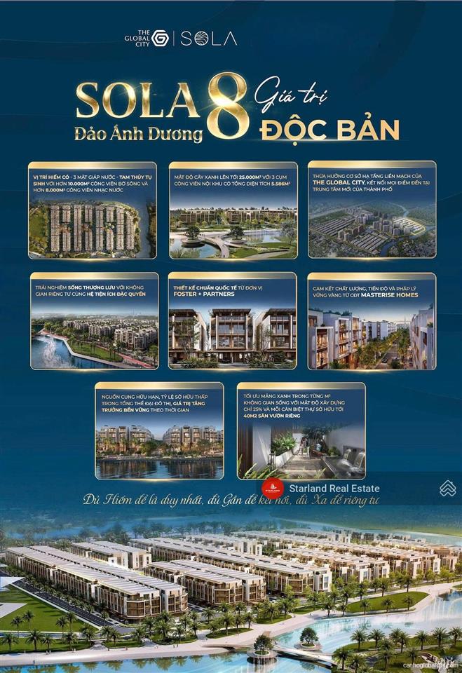 Biệt thự sola ánh dương mãi đỉnh 1 trệt 4 lầu sân thượng cạnh công viên giá 380tr/m2