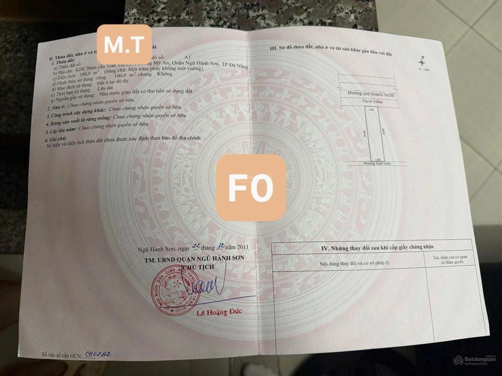 Bán đất mặt tiền mỹ an 21 vị trí đẹp, đầu tư tốt giá rẻ khu vực pháo hoa 10,8 tỷ chính chủ