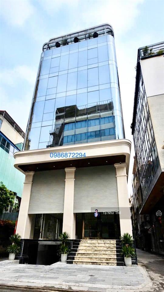 (hạ 18tỷ) 85tỷ toà văn phòng mặt phố lô góc lê trọng tấn 200m2 9t thang máy,1hầm mt 10m vỉa hè rộng
