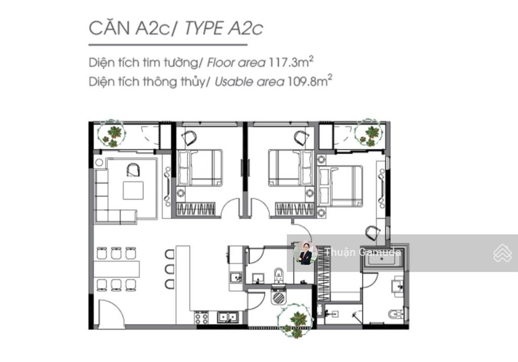 Giá tốt căn 3pn 117m2 giá 8.4tỷ diamond alnata celadon city