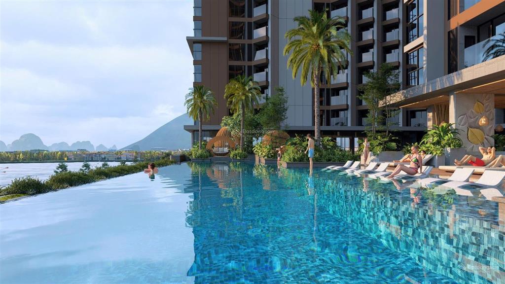 Bán căn hộ 1n view chính biển skym hạ long của bim group, gần bãi tắm alacate