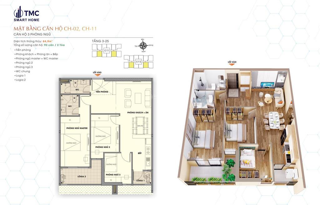 Chủ nhà cần tiền bán căn 3pn2wc tầng trung đẹp hướng nam mát giá chỉ hơn 9 tỷ rẻ hơn cđt 1.2 tỷ