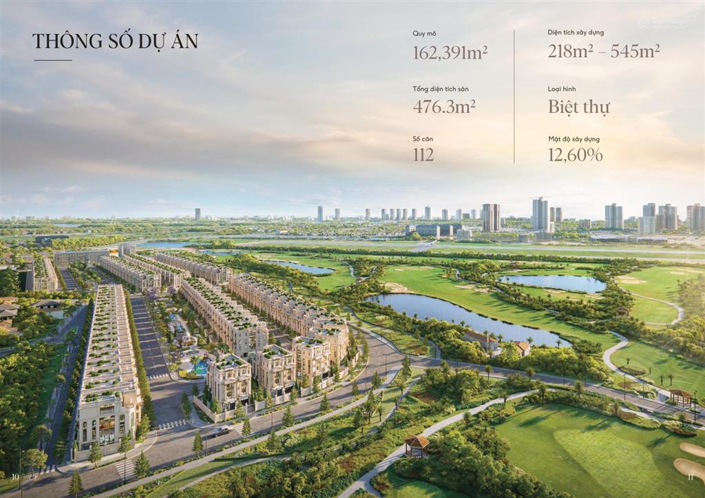 Vip dinh thự long biên golf villas view trực diện sân golf 400m2 280 tỷ