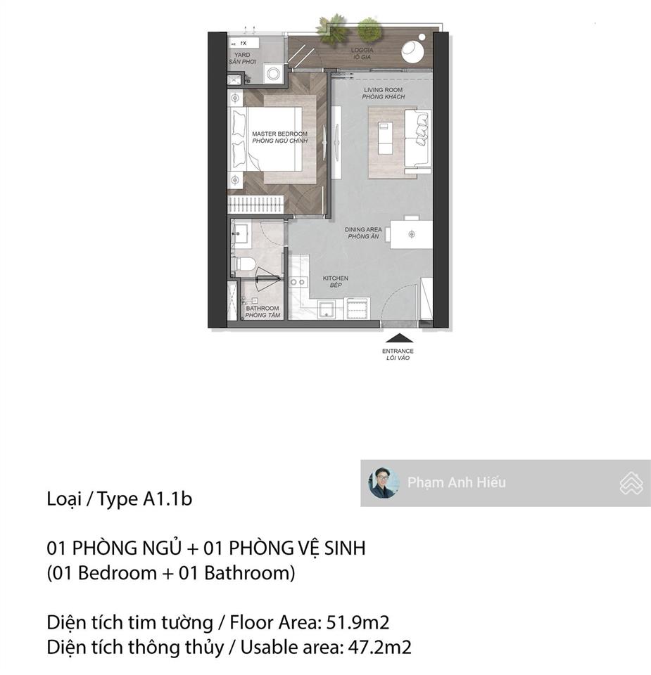 Giá thật không ảo chủ bán gấp 1pn tầng thấp tháp a6 mặt mai chí thọ giá tốt dự án