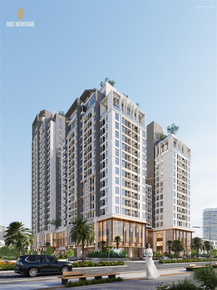 Hue heritage căn góc 3pn tầng 10 view 2 mặt di sản, không gian sống đậm chất cố đô.