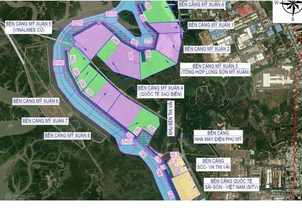 M&a cảng mỹ xuân, brvt (p. phú mỹ, tp. hcm) dt 50ha