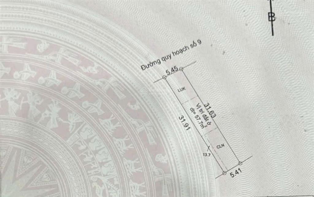 Bán đất mặt tiền đường số 9 (nguyễn chí thanh), 45 triệu vnd/m2, 171 m2, thị trấn long hải