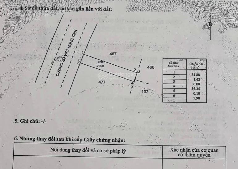 Bán đất mặt tiền 218m(6x36) xô viết nghệ tĩnh vũng tàu giá 22,5 tỉ