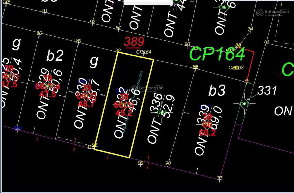 Bán 45,2m2 mặt tiền 4,1m hậu 4,1m vị trí thôn cổ dương phúc thịnh