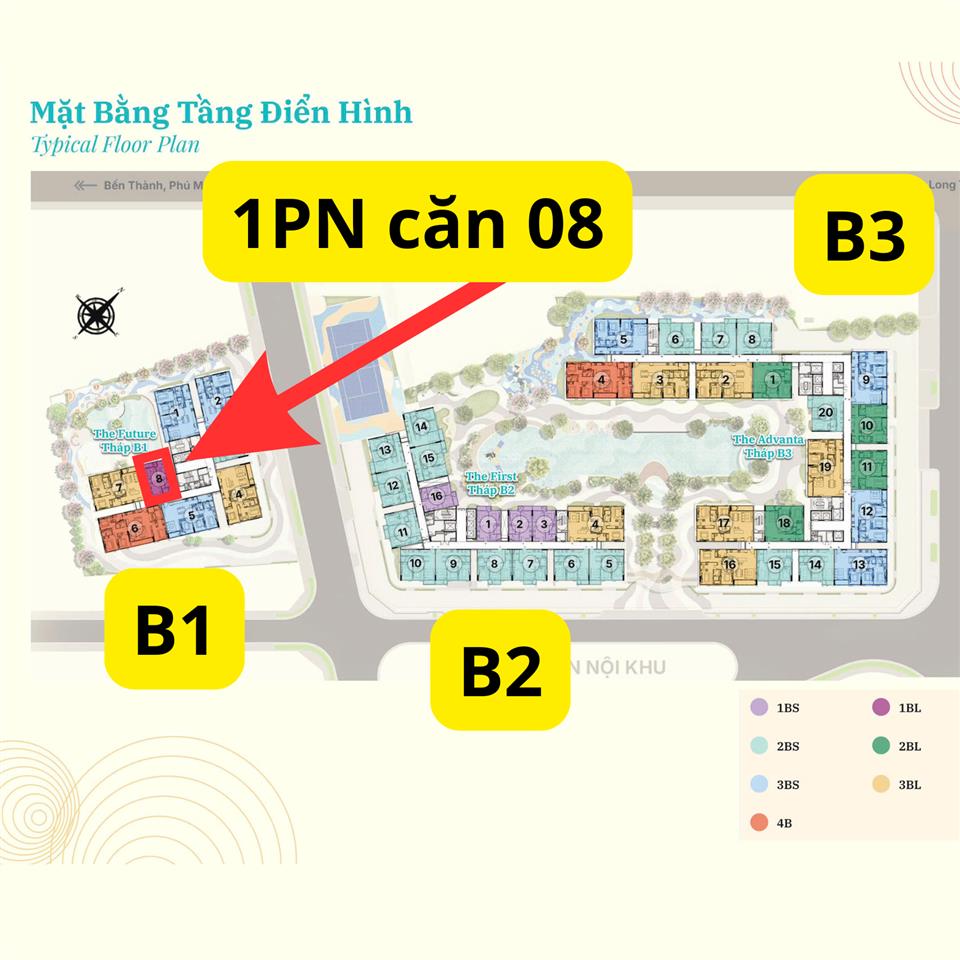 1pn căn 08 tháp b1 glada heights tầng 1x (không phải 13) anh chị quan tâm nhắn em