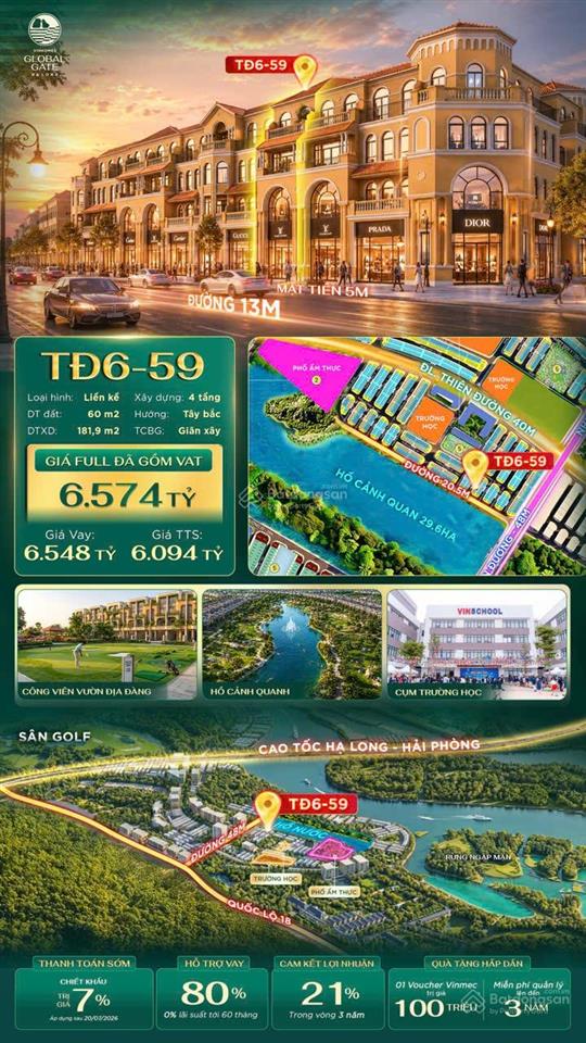 Có voucher 1,1 1,2 tỷ mua căn 60 m2 sát mặt hồ, gần công viên, phố ẩm thực vị trí đẹp.