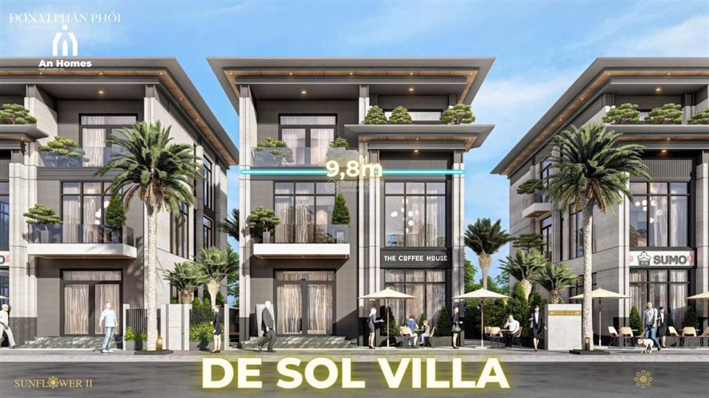 Biệt thự đơn lập sunflower ii 2 mặt tiền tại phường bình dương 361m2 | 19,4 tỷ