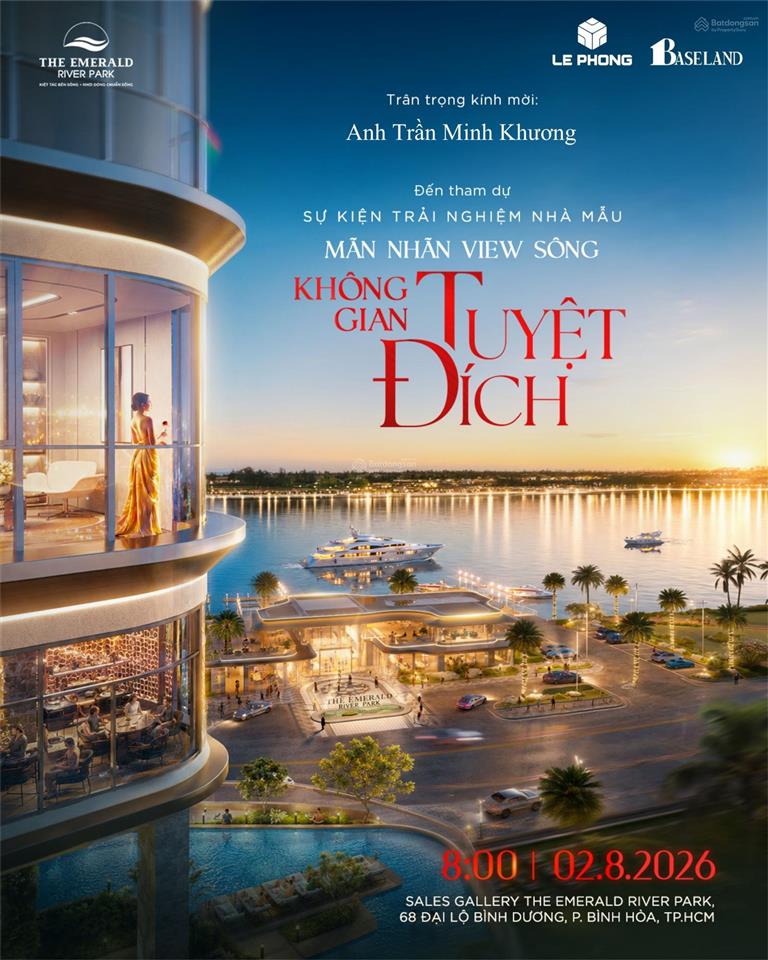 Bán cc the emerald river park, 48 triệu/m2, 47m2, 1pn, 1wc, view đẹp