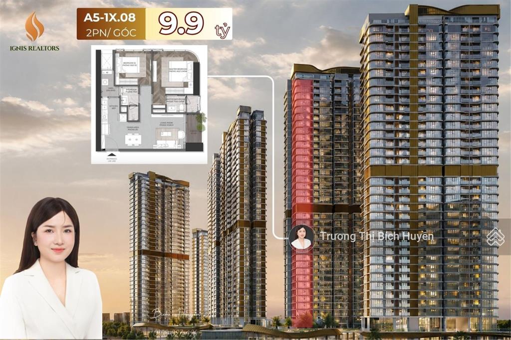Chính chủ gửi bán nhanh căn góc 2 view cực đẹp tháp a5xx.08 giá chỉ 9.9 tỷ all in