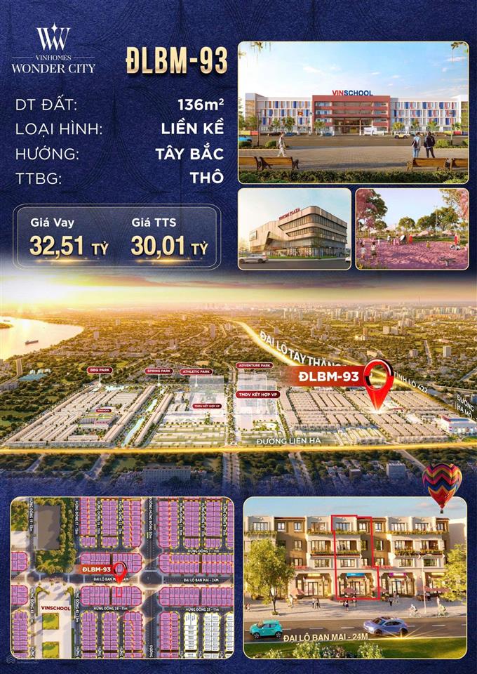 1 căn biệt thự cuối cùng 96m2 14 tỷ/căn tại vinhomes đan phượng
