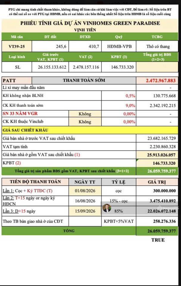 Song lập vịnh tiên có bãi tắm riêng phân khu mở