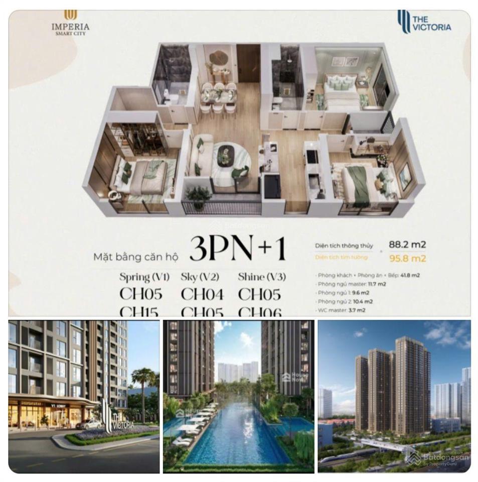 Siêu siêu rẻ! 84m2 3n+victoria. chỉ 6,135 tỷ bao hết thuế phí. tầng trung siêu đẹp! tttđ 5%