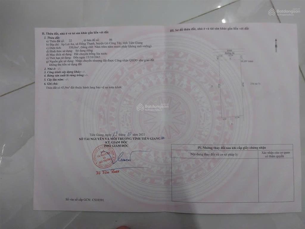Cần bán gấp đất giá tốt xã đồng sơn, tỉnh đồng tháp