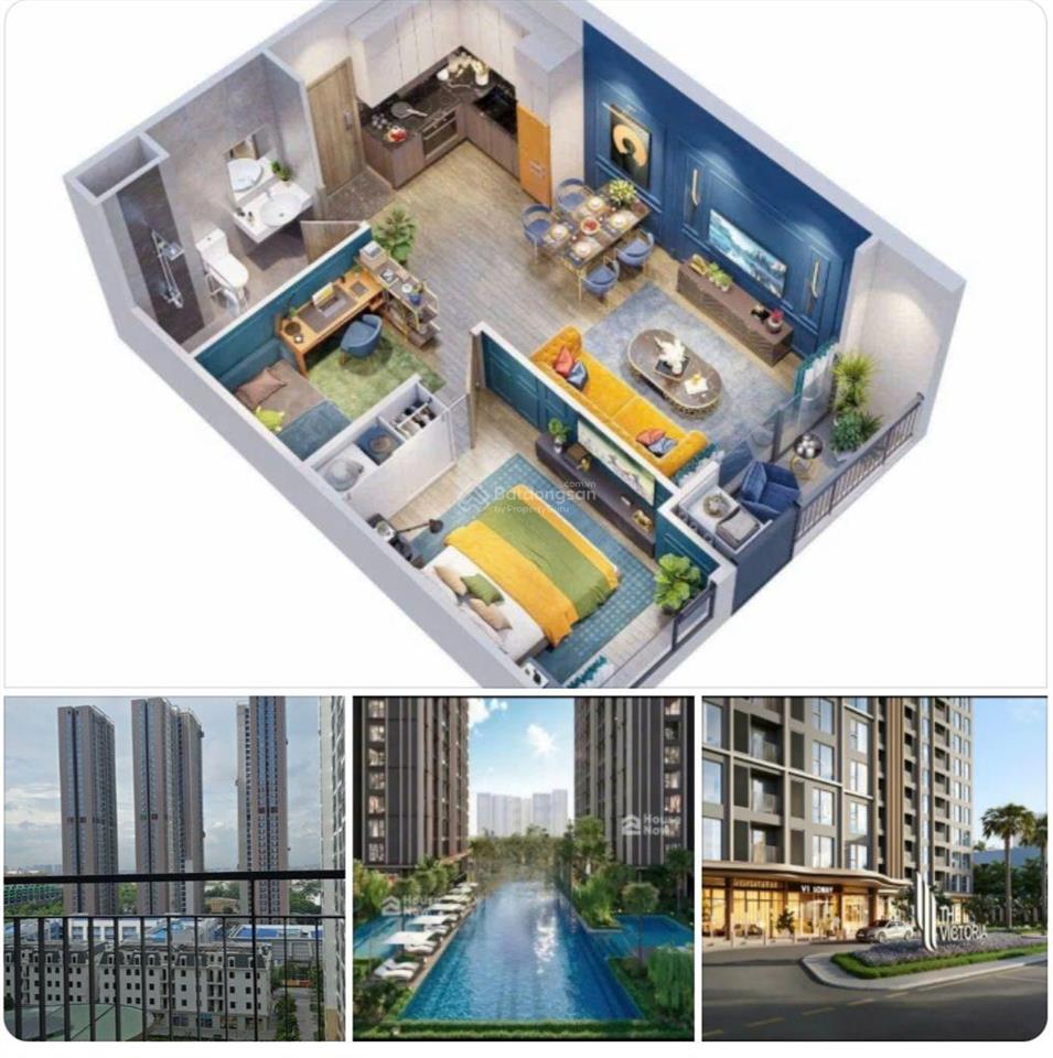 Rẻ quá!!! 49m2 1n+ victoria. chỉ 3ty595 bao hết thuế phí. cải tạo công năng 2n dễ dàng