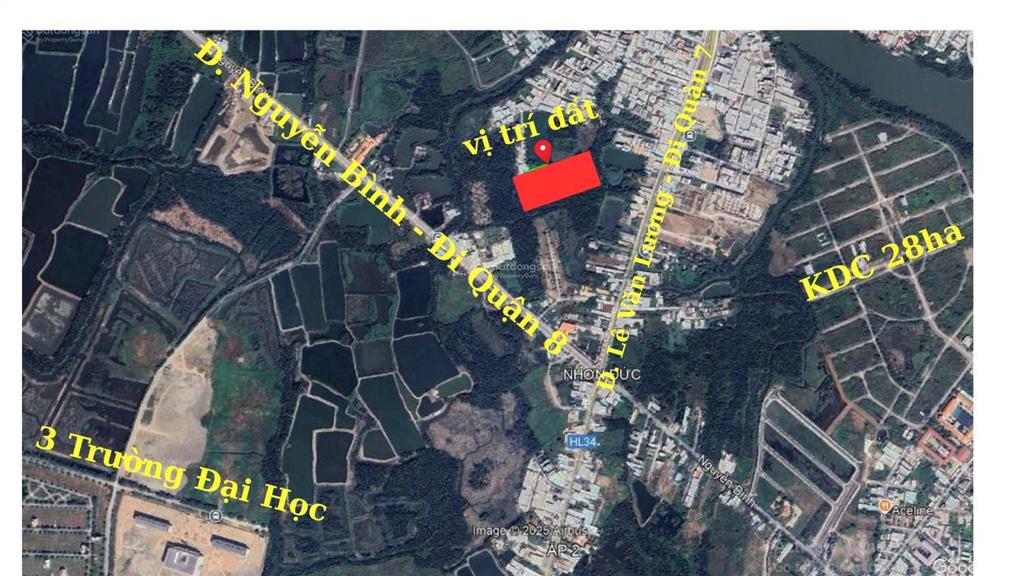 Bán 668m2 đất làm nhà vườn có ao gò cao ráo gần quận 7
