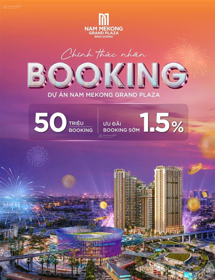Căn hộ nam mekong grand plaza thành phố mới bình dương. 0934 823 *** (qlsp)