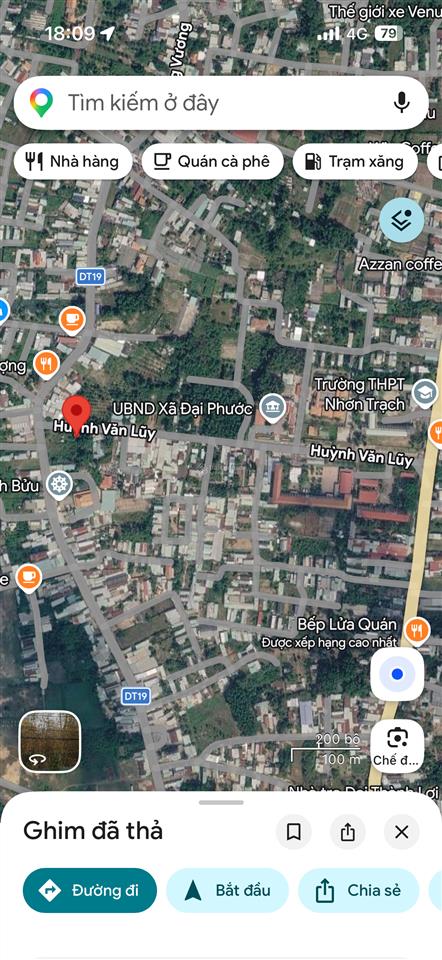 Cần bán lô đất 100m2 có 50m2 thổ cư mặt tiền đường huỳnh văn luỹ