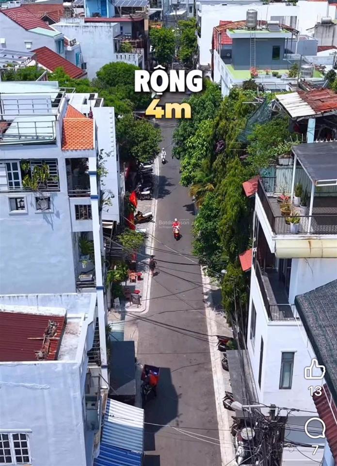 Bán đất mt 2 tháng 9, đường nội bộ 3,75m, 93,4m2 ngang 5,05m hướng bắc cách sông hàn 100m