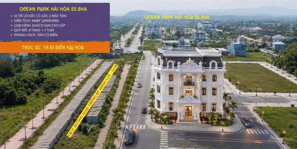 Siêu phẩm đất biệt thự mặt tiền trục bt 50m, vị trí vàng hiếm có tại hải hòa, nghi sơn