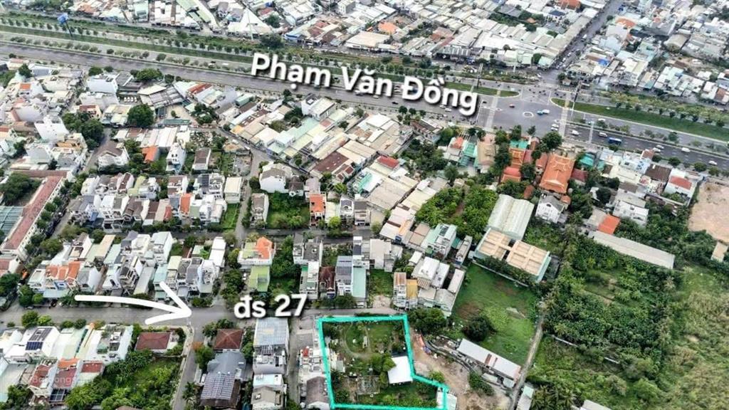 Bán đất ss mặt tiền phạm văn đồng hiệp bình chánh thủ đức dt 2.213m2 quy hoạch 35 tầng giá 145 tỷ
