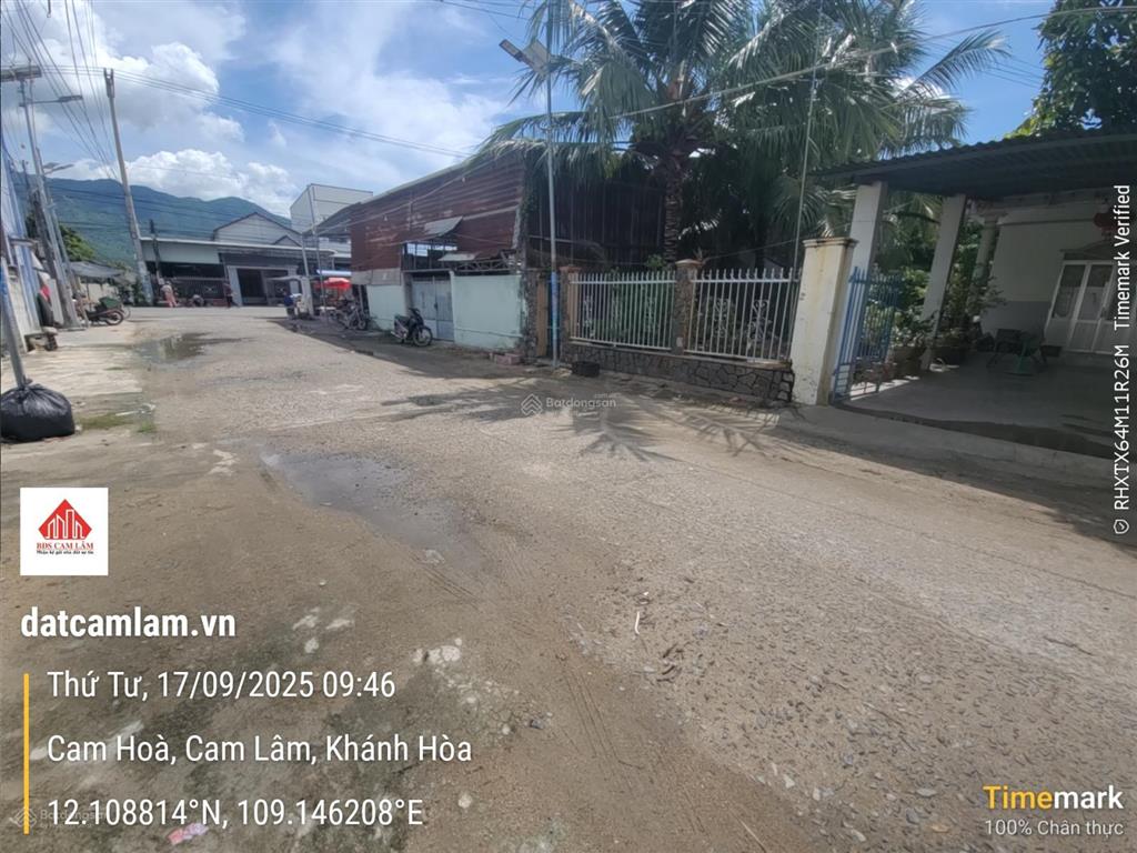 Đất thổ cư cam lâm 110.4m2 gần đầm thủy triều, đường 7m quy hoạch 11m, sổ sẵn. 0969 876 ***