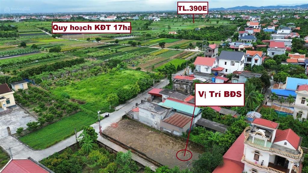 Lô đất 93m2 (mặt tiền 7,5m) kim đính, ngay gần kđt mới 17ha. gía chỉ 930tr có thương lượng