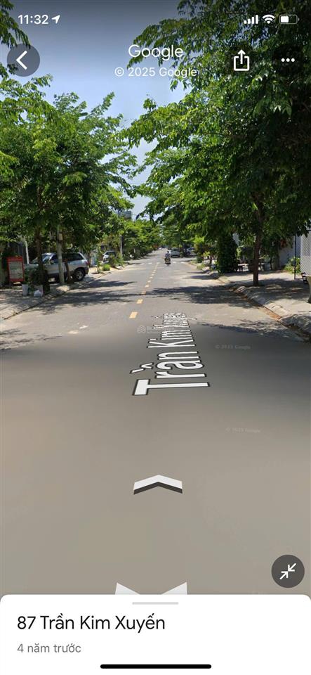 Bán lô đất mt đường trần kim xuyến hòa xuân vị trí đẹp chỉ 5 tỷ 6
