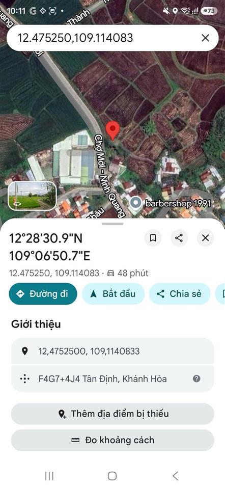 Tôi cần bán đất mặt tiền ninh quang ninh hòa 1950m2. giá tốt 12tr/m2. 0935 941 ***