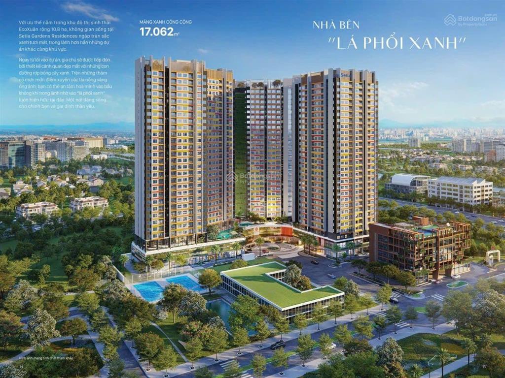 Ecoxuân setia edenia, mua trực tiếp cđt, ch 2pn giá chỉ 48tr/m2. nhận booking 50tr