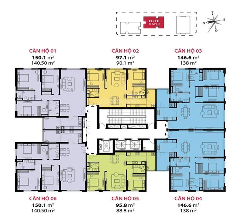 Hà nội paragon 3pn 138m² giá 83 triệu/m², hiếm trong khu vực cầu giấy
