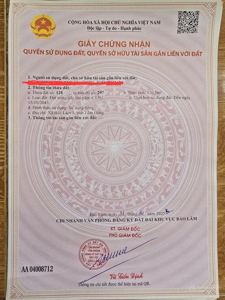 Chính chủ cần bán gấp lô đất rộng 3 lô liền kề ngay tt thị trấn lộc thắng, bảo lâm, lâm đồng