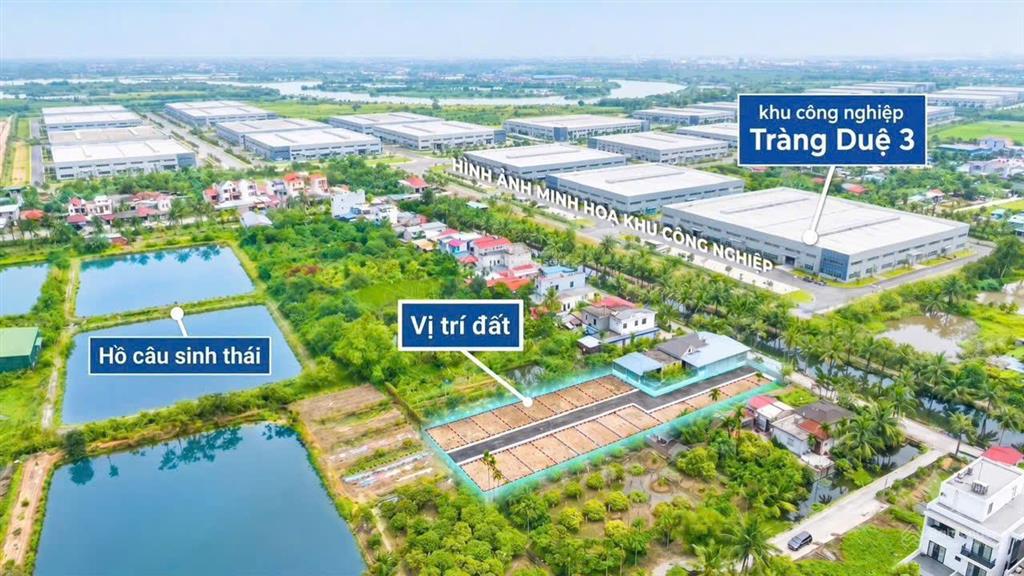 Bán đất dòng tiền khu công nghiệp lg tràng duệ hải phòng, 900 triệu, 68m2, quỹ hàng cực khan hiếm