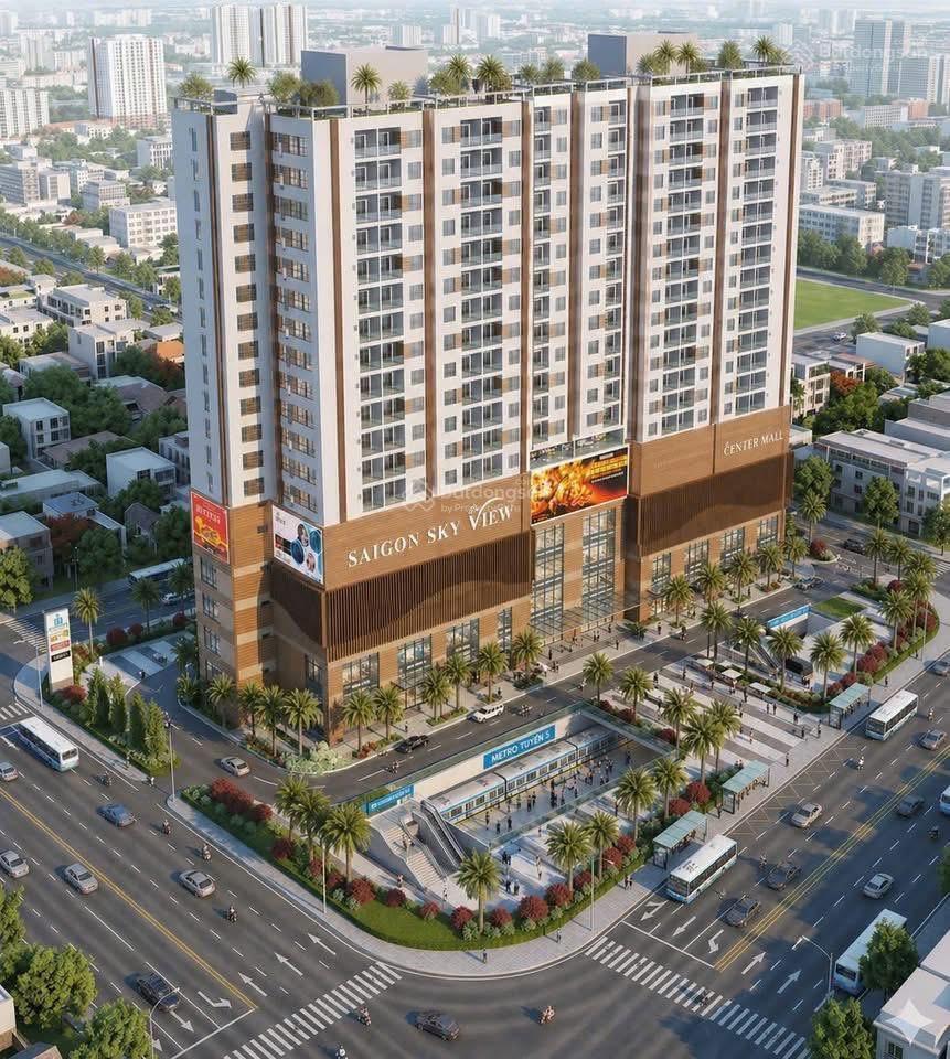 Bắt đáy quận 8 4,05 tỷ căn 2pn saigon sky view tttm 7 tầng, sát metro 5!