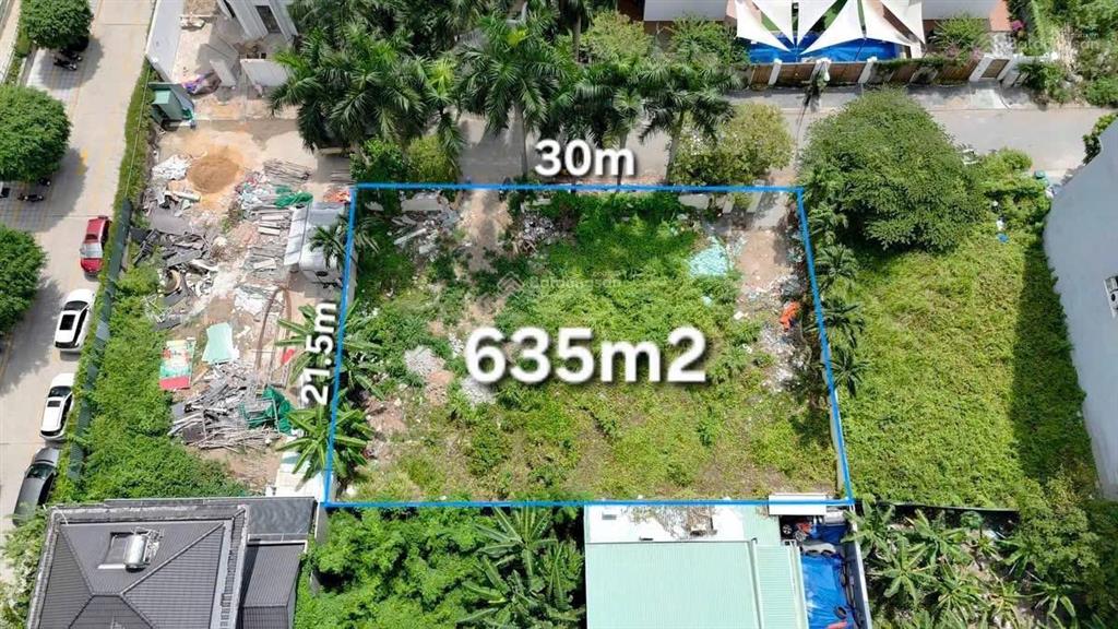 Đất ngay nguyễn văn hưởng q2 dt 30x21,5m công nhận 635m2 khu vực xây được hầm 7 tầng, đt 0901 604 ***
