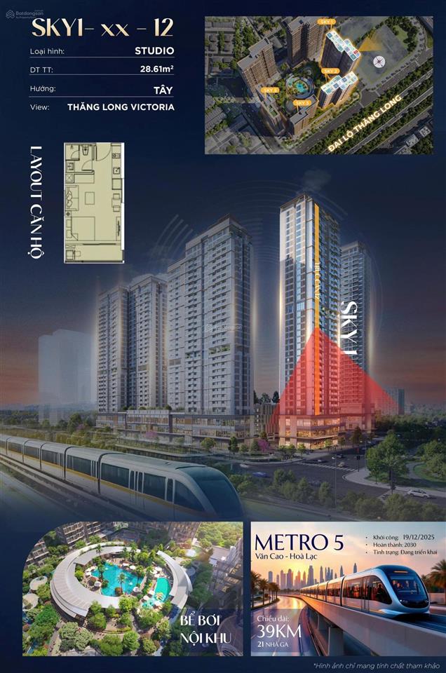 Imperia sky park căn đẹp giá tốt studio 2,3 tỷ