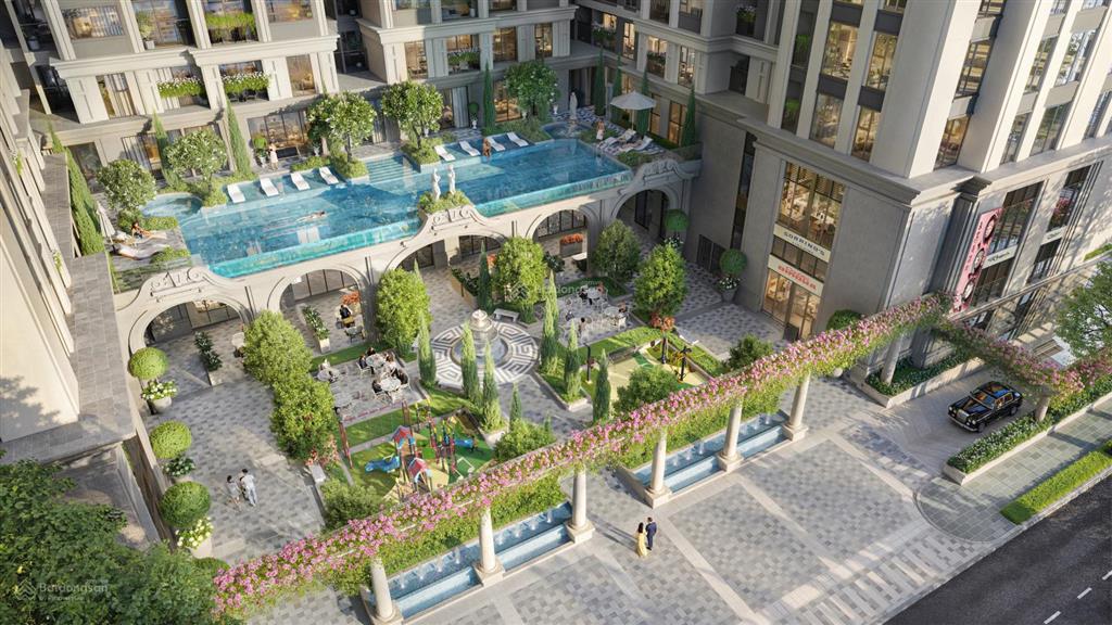 Căn hộ tầng 3 đẹp như resort. mở cửa là thấy bể bơi