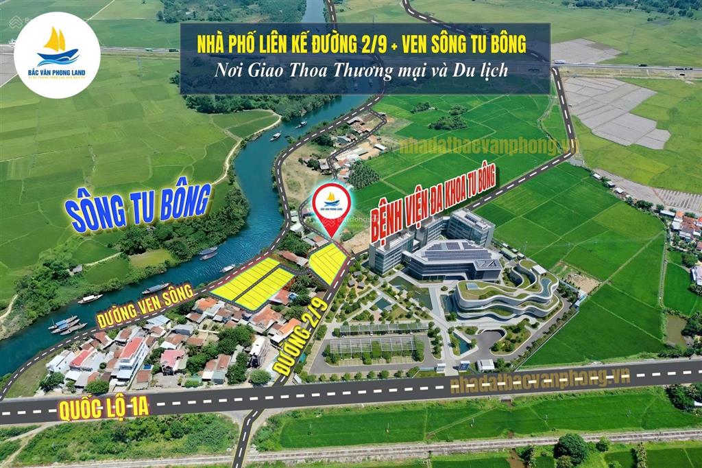 Mở bán nền nhà phố liên kế đường 2/9 & ven sông tu bông giá hấp dẫn vị trí đắc địa chỉ từ 795 triệu