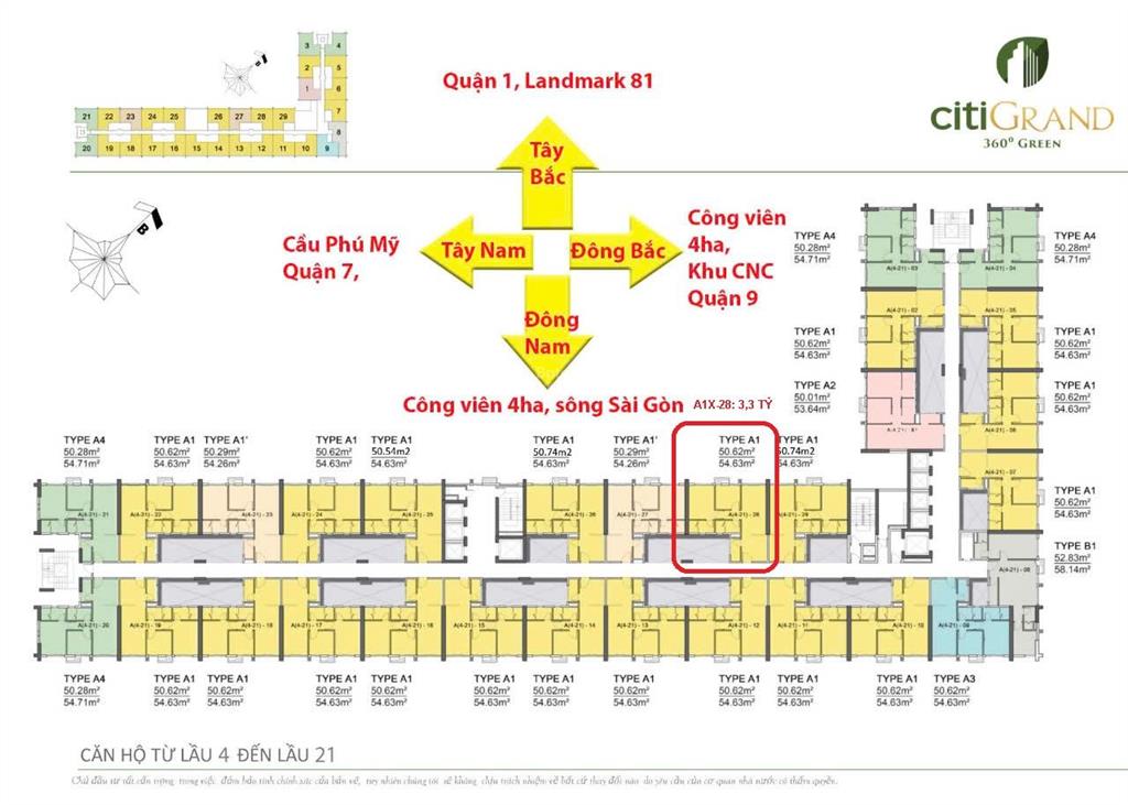Bán căn citi grand tầng 1x view triệu đô landmark 81 3,3 tỷ