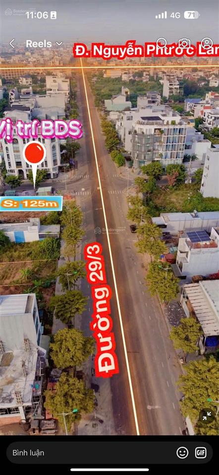 Bán lô đất đường 29/3 (hàng dừa cũ), con đường rất tiềm năng trong tương lai