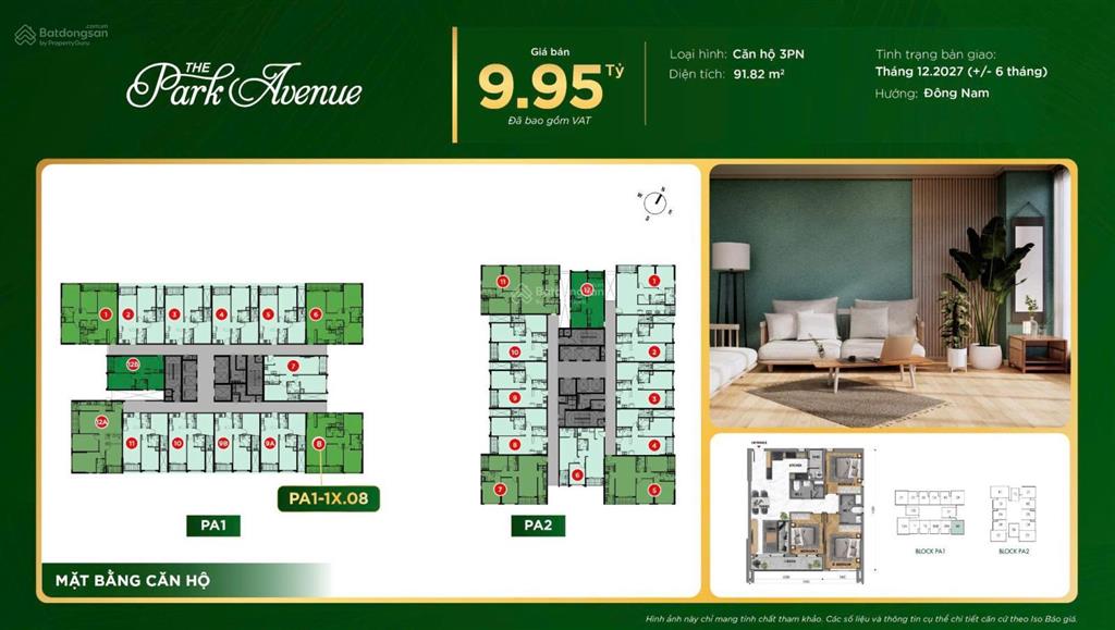 Căn hộ góc 3pn mặt tiền hướng đường 3/2 the park avenue quận 11, thanh toán 30% chỉ 5tỷ6