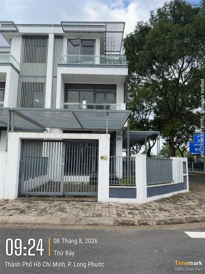 Bán biệt thự góc tại khu đô thị mới đông tăng long, 13 tỷ, 160m2, sổ sẵn không vay ngân hàng